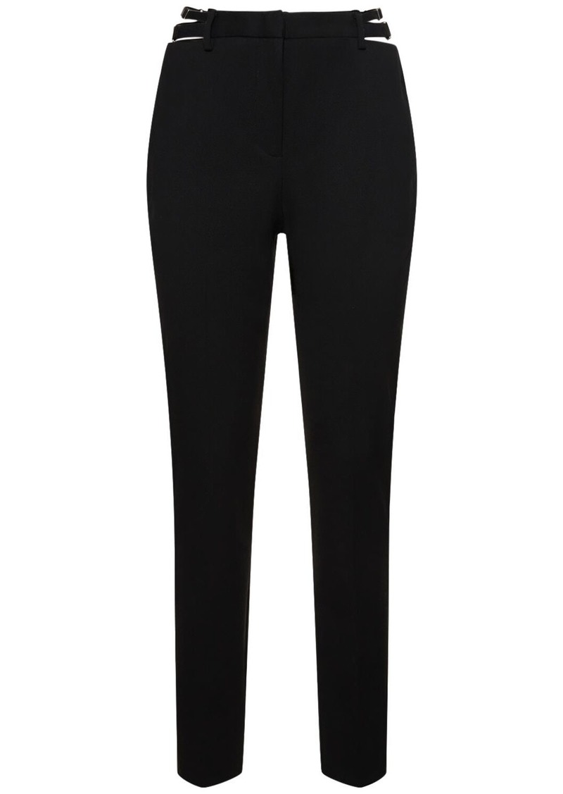 Dion Lee Tailored Stretch Wool Straight Pants