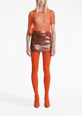 Dion Lee Vertical Horizon sequin mini skirt