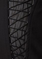Dion Lee Wool Blend Interlock Zipped Mini Skirt