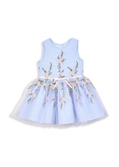 Disney Baby's & Little Girl's Gingham Embroidered Flare Dress