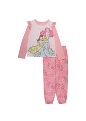 Big Girls Disney Princess Top and Pajama, 2-Piece Set