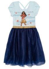Disney Big Girls Moana Short Sleeve Tutu Dress