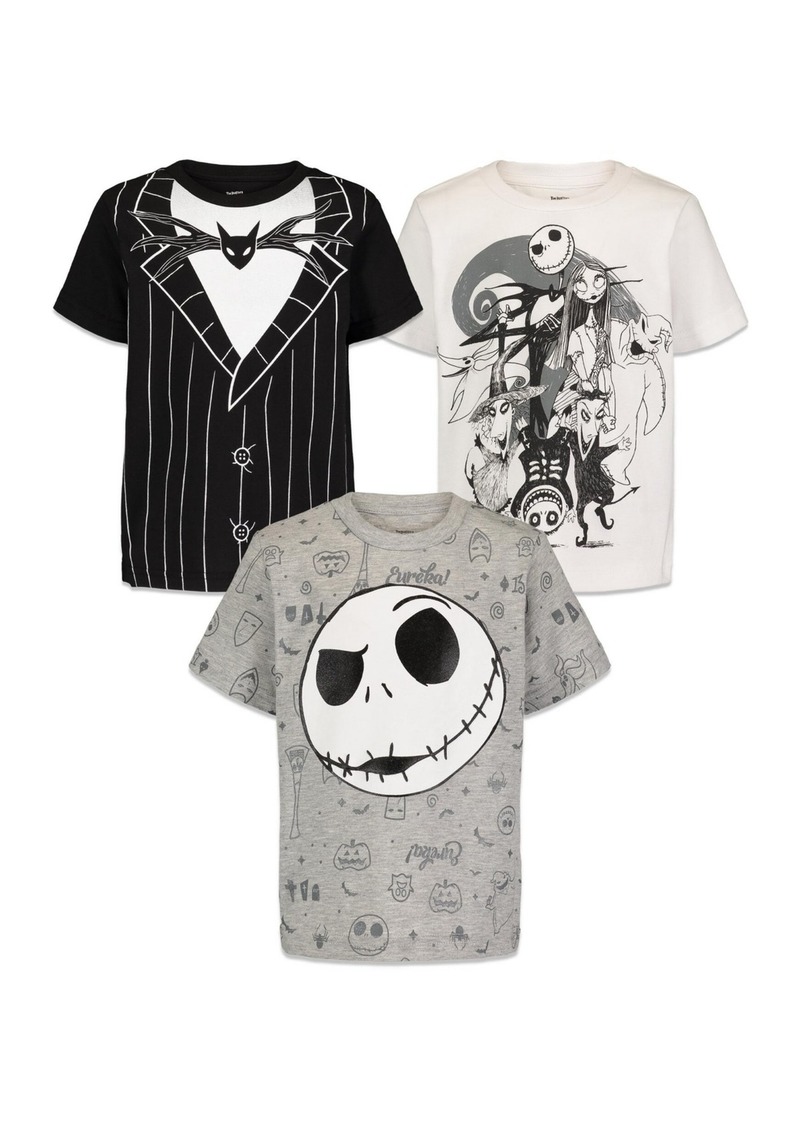 Disney Boys Nightmare Before Christmas 3 Pack T-Shirts to - Nightmare before christmas