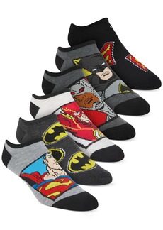 Disney Little Boys 6-Pk. Justice League No-Show Socks - Black