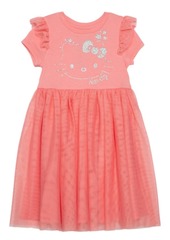 Disney Little Girls Hello Kitty Star Dress with Mesh Skirt