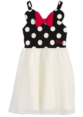 Disney's Little Girls Minnie Mouse Polka Dot & Mesh Dress