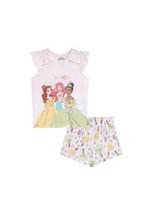 Disney Princess Big Girls 2 Piece Pajama Set