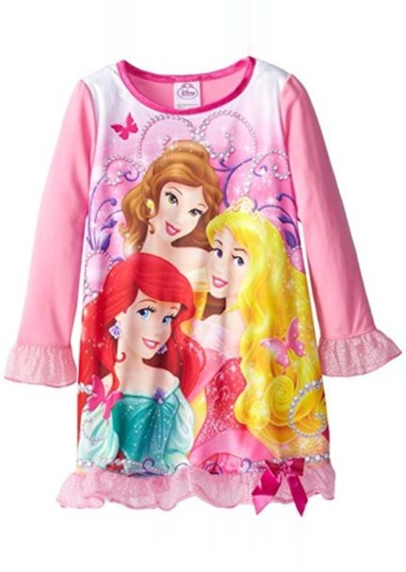 Disney Disney Princess Little Girls' Belle Ariel Aurora Nightgown ...