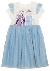 Disney Toddler Girls Elsa Anna Dress with Mesh Skirt