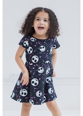 Disney Toddler Girls French Terry Skater Dress to (18 Months - 14-16) - Nightmare before christmas