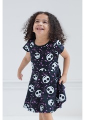 Disney Toddler Girls French Terry Skater Dress to (18 Months - 14-16) - Nightmare before christmas