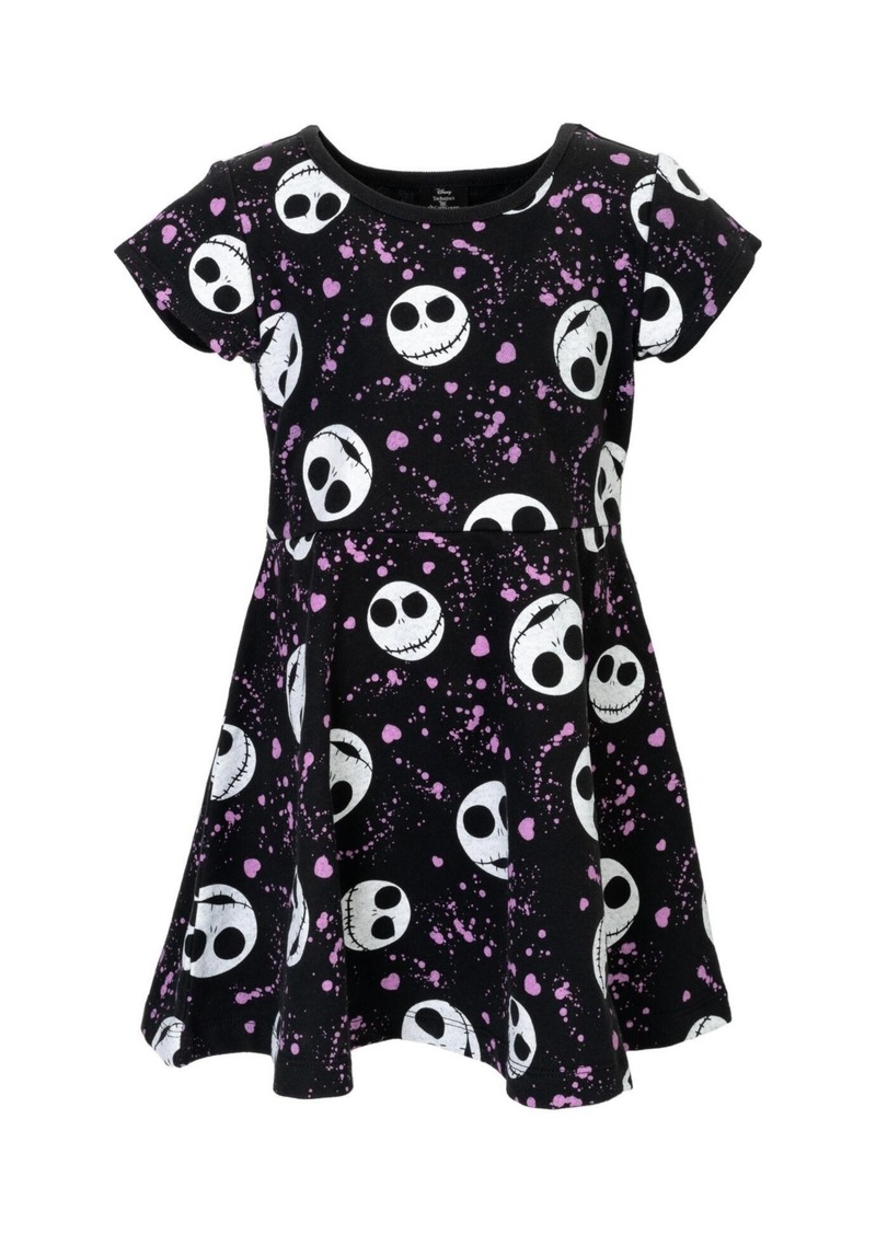 Disney Toddler Girls French Terry Skater Dress to (18 Months - 14-16) - Nightmare before christmas