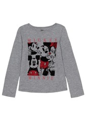 Disney Toddler Girls Mickey Minnie Long Sleeve T-shirt