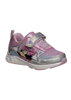 Disney Toddler Girls Minnie Mouse Sneakers - Silver-Tone Holo Pink