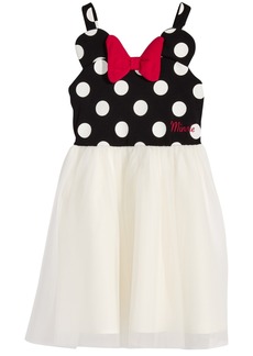 Disney's Minnie Mouse 3D Bow & Dot-Print Dress, Toddler Girls - Black