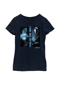 Disney Girl's Star Wars: The Mandalorian Din Djarin and Bo-Catan Kryze This is the Way Child T-Shirt
