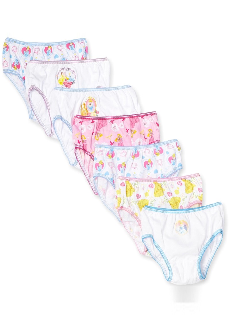 Disney Little Girls' Princess 7-Pack Panties 