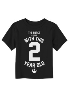 Disney Toddler's Star Wars Force Is Strong With This 2 Year Old Unisex T-Shirt