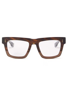 Dita Eyewear - Mastix Square Acetate Glasses - Mens - Brown