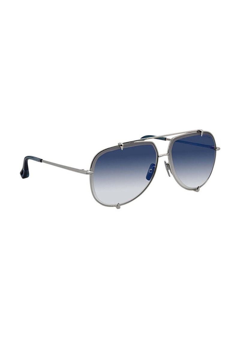 Dita TALON DT 23007-E-SLV-62 Unisex Aviator Sunglasses