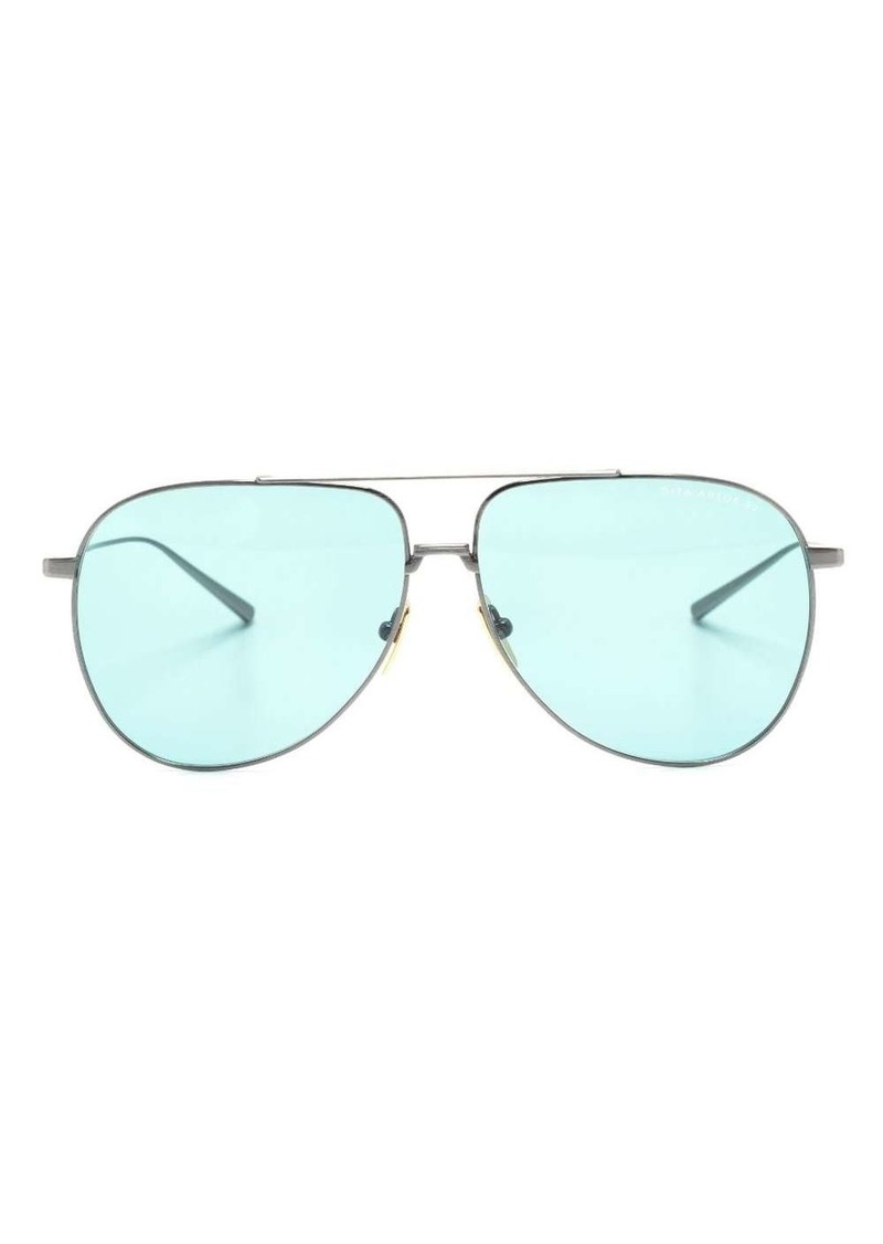 DITA logo-print round-frame sunglasses