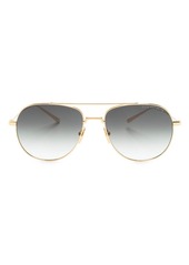 DITA logo-print round-frame sunglasses