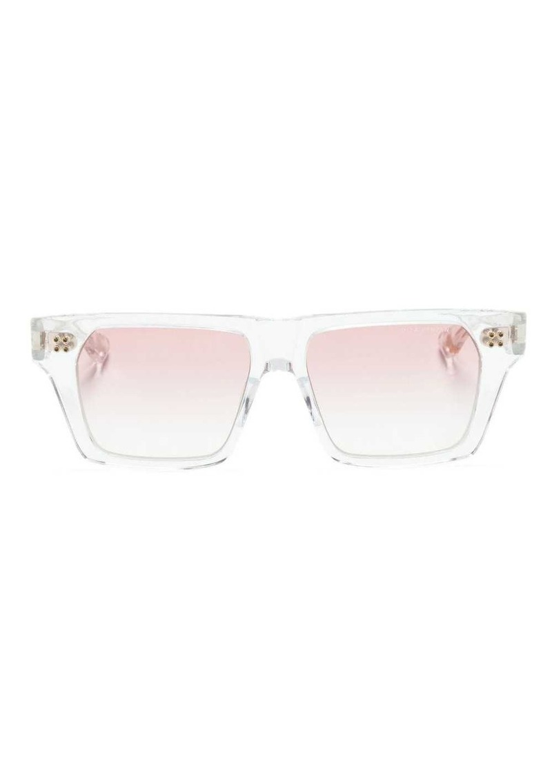 DITA logo-print square-frame sunglasses