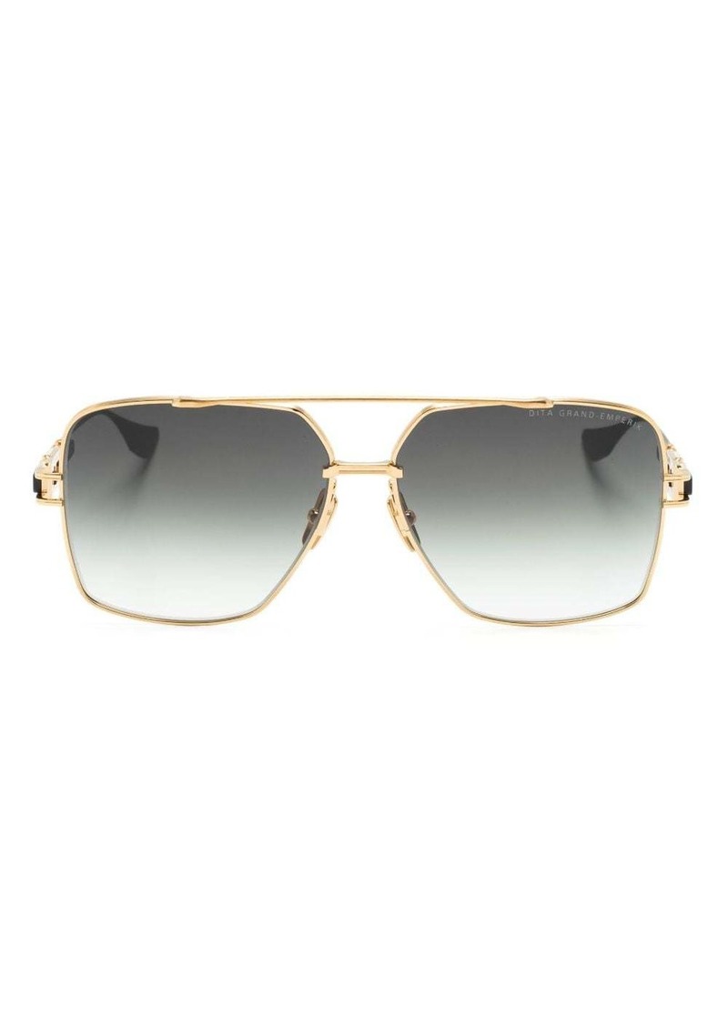 DITA logo-print square-frame sunglasses