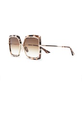DITA tortoiseshell square-frame sunglasses