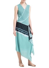 DKNY Asymmetrical Wrap Dress
