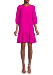 DKNY Balloon Sleeve Mini Shift Dress