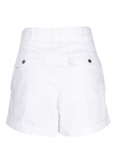 DKNY belted cotton mini shorts