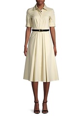 DKNY Belted Flare Shirtdress