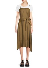DKNY Belted Tshirt Cami A Line Dress