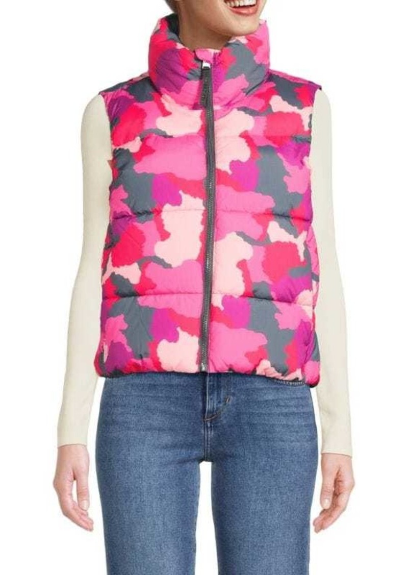 DKNY Camo Quilted Puffer Vest