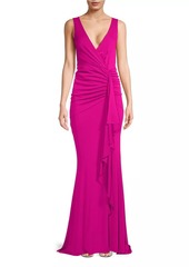 DKNY Cascade Sleeveless Draped Gown