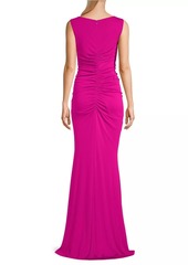 DKNY Cascade Sleeveless Draped Gown