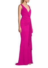 DKNY Cascade Sleeveless Draped Gown