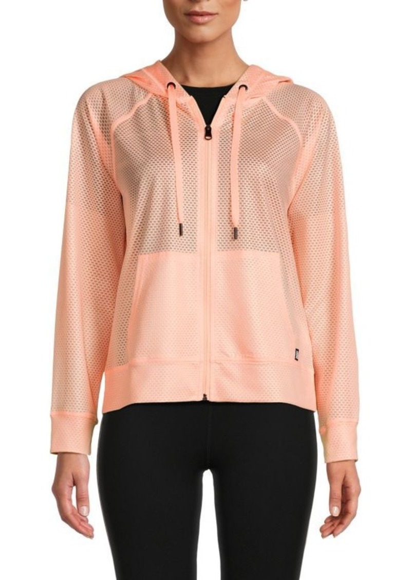 DKNY Chintz Honeycomb Track Jacket