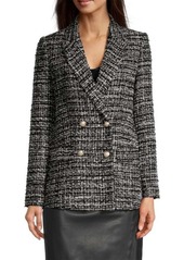 DKNY City Mist Tweed Double Breasted Jacket