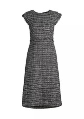 DKNY City Mist Tweed Sheath Midi-Dress