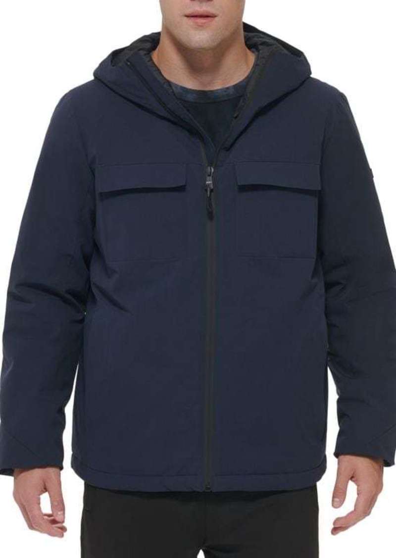 DKNY Classic Fit Hooded Jacket