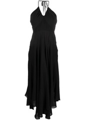 DKNY crinkle rayon maxi dress