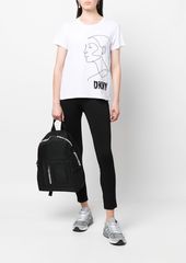 DKNY cropped pull-on leggings