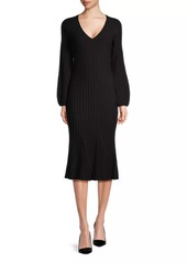 DKNY Deco Channel Knit Midi-Dress