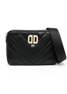 DKNY Delphine logo-plaque quilted crossbody bag