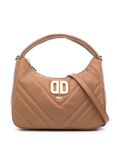 DKNY Delphine logo-plaque quilted tote bag