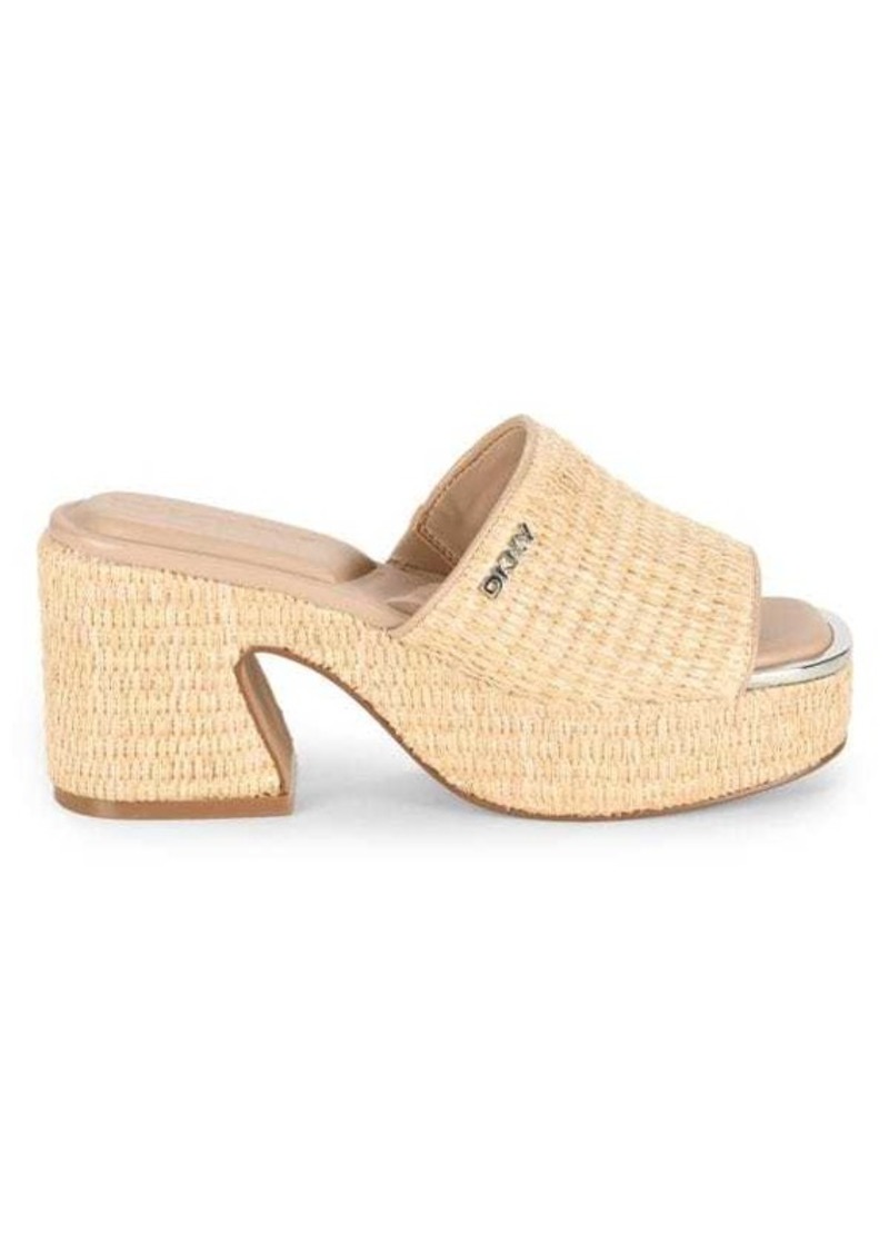 DKNY Desirae Textured Platform Sandals