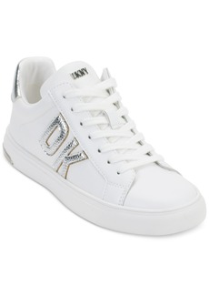 Dkny Abeni Platform Low Top Sneakers - Bright White/ Silver
