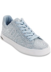 Dkny Abeni Rhinestone Low Top Sneakers - Bright White